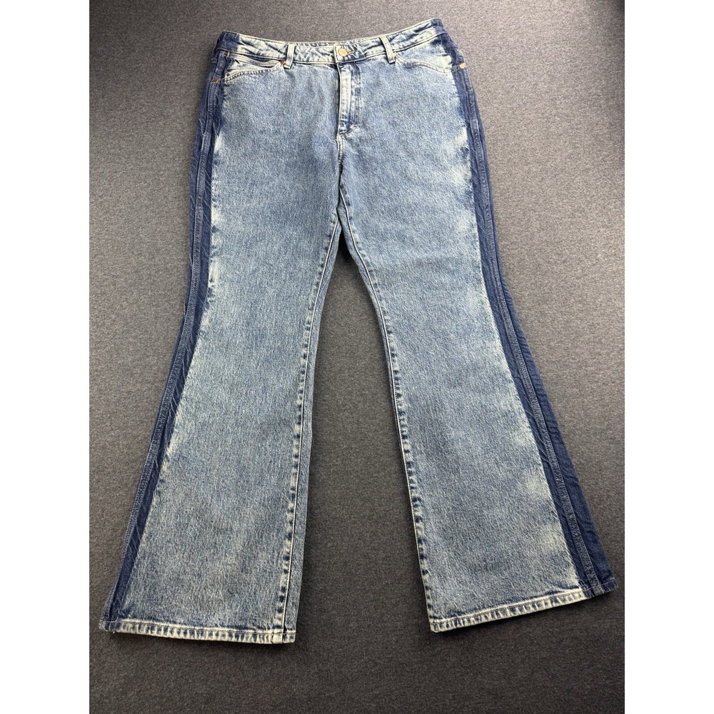Wrangler Women's Two Tone Color Block High Rise Westward 626 Bootcut Jeans 32x30 - Picture 1 of 16